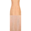 Abigail V Neck Fringe Maxi Dress – Orange