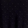 Acadia Diamante Long Sleeve Maxi Dress – Black
