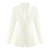 Ada Tailored Satin Blazer – Ivory Ada Tailored Satin Blazer – Ivory