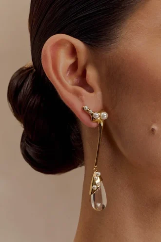 Adelaide Pearl Drop Earrings – Gold Adelaide Pearl Drop Earrings – Gold