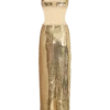 Adoria Sequin Cut Out Maxi Dress – Gold
