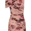 Adrienne One Shoulder Mesh Mini Dress – Nude Blurred Floral Print Adrienne One Shoulder Mesh Mini Dress – Nude Blurred Floral Print