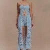 Aeline Strapless Crochet Knit Top – Sky Blue Aeline Strapless Crochet Knit Top – Sky Blue