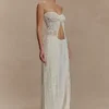 Aeline Strapless Crochet Knit Top – Ivory Aeline Strapless Crochet Knit Top – Ivory