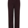 Agatha Straight Leg Suiting Pants – Plum Pinstripe