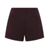 Agatha Suiting Shorts – Plum Pinstripe