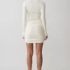 Agness Long Sleeve Button Up Knit Dress – Ivory Agness Long Sleeve Button Up Knit Dress – Ivory
