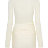Agness Long Sleeve Button Up Knit Dress – Ivory Agness Long Sleeve Button Up Knit Dress – Ivory