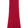 Ainsley Asymmetrical Maxi Skirt With Floral Hardware – Fuchsia Pink