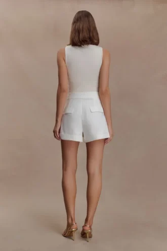Aldea Cotton Shorts – White