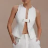 Aldea Cotton Sleeveless Top – White