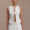 Aldea Cotton Sleeveless Top – White