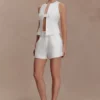 Aldea Cotton Sleeveless Top – White