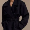 Alden Short Trench Jacket – Black