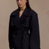 Alden Short Trench Jacket – Black