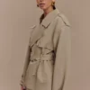 Alden Short Trench Jacket – Pebble