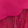Aleena Satin And Lace Maxi Dress – Dragonfruit Aleena Satin And Lace Maxi Dress – Dragonfruit