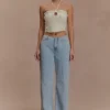 Aletta Knit Pearl Halter Top – Ivory Aletta Knit Pearl Halter Top – Ivory