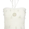Aletta Knit Pearl Halter Top – Ivory Aletta Knit Pearl Halter Top – Ivory
