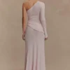 Alexius One Shoulder Knit Maxi Dress – Dusty Pink Alexius One Shoulder Knit Maxi Dress – Dusty Pink
