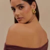 Alicia Horizontal Earrings – Gold Alicia Horizontal Earrings – Gold