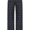 Alima Mid Rise Stud Denim Jeans – Washed Indigo Blue