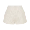 Alina Pintuck Cotton Shorts – Stripe