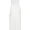 Allegra Off Shoulder Ruffle Midi Dress – Ivory Allegra Off Shoulder Ruffle Midi Dress – Ivory