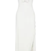 Allegra Off Shoulder Ruffle Midi Dress – Ivory Allegra Off Shoulder Ruffle Midi Dress – Ivory