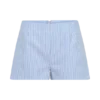 Allison Cotton Short – Blue Pinstripe