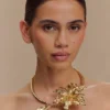 Allona Floral Choker – Gold Allona Floral Choker – Gold