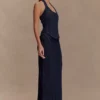 Alma Denim Maxi Skirt – Indigo Blue