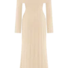 Alonza Long Sleeve Knit Midi Dress – Cream Alonza Long Sleeve Knit Midi Dress – Cream