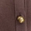 Amanda Statement Button Knit Cardigan – Cacao Brown Amanda Statement Button Knit Cardigan – Cacao Brown