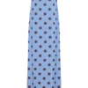 Amaya Strapless Chiffon Maxi Dress – Blue Polka Dot Amaya Strapless Chiffon Maxi Dress – Blue Polka Dot