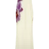 Amaya Strapless Chiffon Maxi Dress – Ivory Koi Orchid Print Amaya Strapless Chiffon Maxi Dress – Ivory Koi Orchid Print