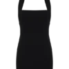 Amelita Suiting Halter Mini Dress – Black