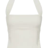 Amelita Suiting Halter Top – Ivory Amelita Suiting Halter Top – Ivory