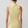 Amilee Scarf Knit Mini Dress – Lemon
