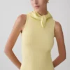Amilee Scarf Knit Mini Dress – Lemon