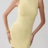 Amilee Scarf Knit Mini Dress – Lemon