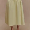 Amirah Midi Skirt – Lemon