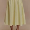 Amirah Midi Skirt – Lemon