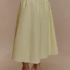 Amirah Midi Skirt – Lemon