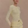 Amy Pointelle Knit Frill Bloomers – Lemon Amy Pointelle Knit Frill Bloomers – Lemon