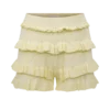 Amy Pointelle Knit Frill Bloomers – Lemon Amy Pointelle Knit Frill Bloomers – Lemon