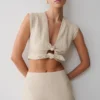 Anahita Linen Short – Natural