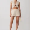 Anahita Linen Short – Natural