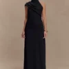 Analia Chiffon Maxi Dress – Black