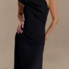 Analia Chiffon Maxi Dress – Black